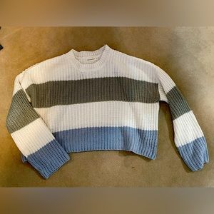 Moon & Madison crop stripped sweater S
